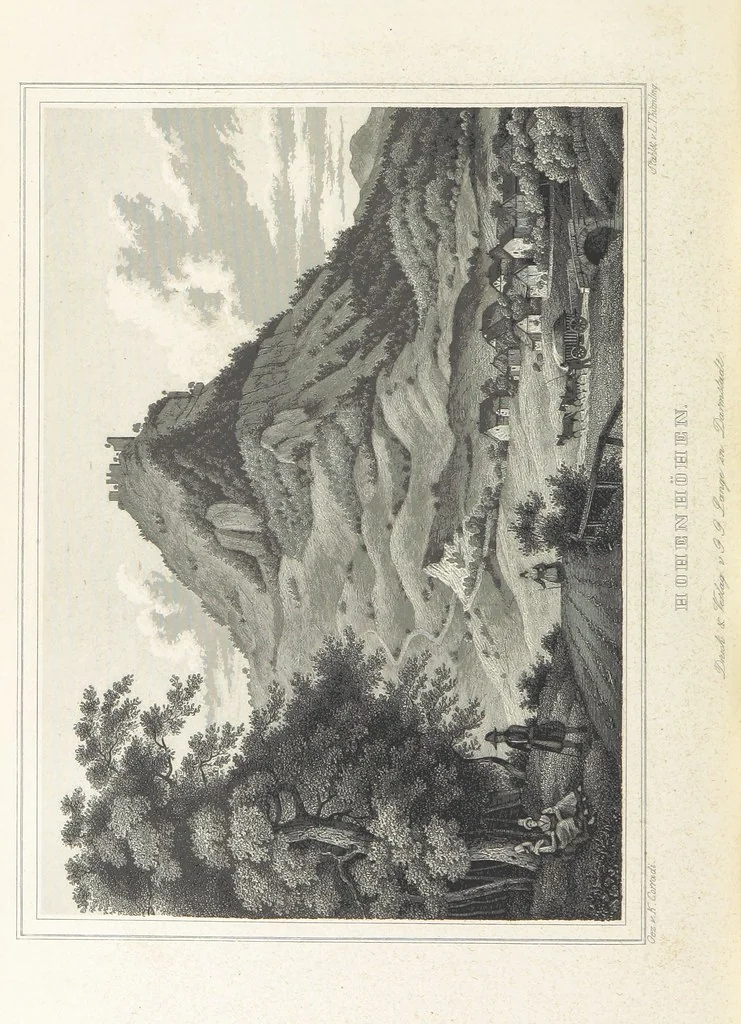 An illustration from Das Grossherzogthum Baden in malerischen Original-Ansichten. In Stahl gest. von J. Poppel und andern Begleitet von einem historischtopographischen Text von Dr. E. H, 1860, leaf 690