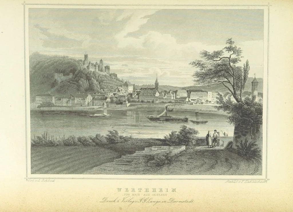 An illustration from Das Grossherzogthum Baden in malerischen Original-Ansichten. In Stahl gest. von J. Poppel und andern Begleitet von einem historischtopographischen Text von Dr. E. H, 1860, leaf 787