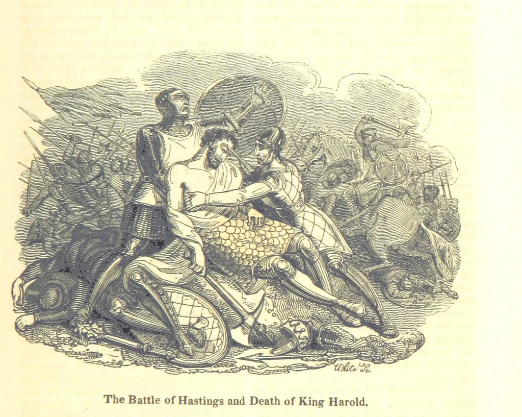 An illustration from The History of England; from the invasion of Julius Caesar to the Revolution in 1688: by D. Hume ... With a continuation, from that period to the death of George the Second, by Tobias Smollett ... and Chronological Records to the coronation of his present Majesty, George the Fourth, by John Burke ... With numerous engravings. (Historical Questions comprising a series of studies upon the most important passages in Dolby's Universal Histories; commencing with Hume and Smollet's History of England. By Robert Horner.), 1825, leaf 129