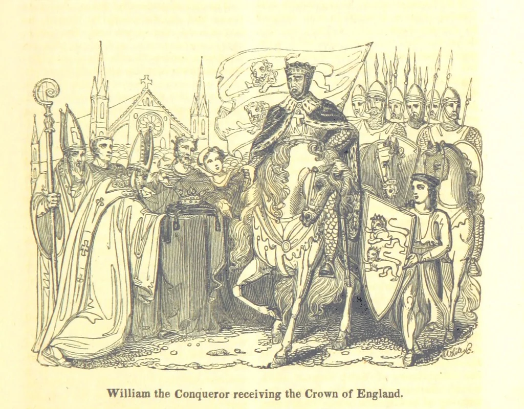 An illustration from The History of England; from the invasion of Julius Caesar to the Revolution in 1688: by D. Hume ... With a continuation, from that period to the death of George the Second, by Tobias Smollett ... and Chronological Records to the coronation of his present Majesty, George the Fourth, by John Burke ... With numerous engravings. (Historical Questions comprising a series of studies upon the most important passages in Dolby's Universal Histories; commencing with Hume and Smollet's History of England. By Robert Horner.), 1825, leaf 147