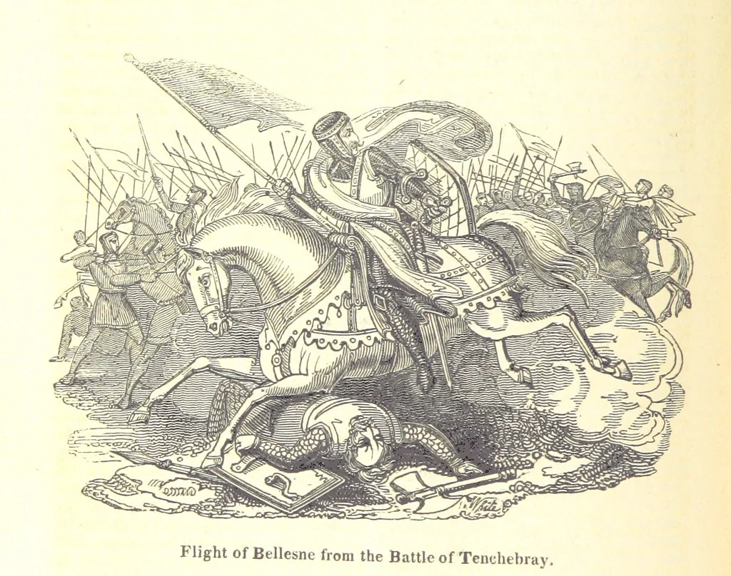 An illustration from The History of England; from the invasion of Julius Caesar to the Revolution in 1688: by D. Hume ... With a continuation, from that period to the death of George the Second, by Tobias Smollett ... and Chronological Records to the coronation of his present Majesty, George the Fourth, by John Burke ... With numerous engravings. (Historical Questions comprising a series of studies upon the most important passages in Dolby's Universal Histories; commencing with Hume and Smollet's History of England. By Robert Horner.), 1825, leaf 192