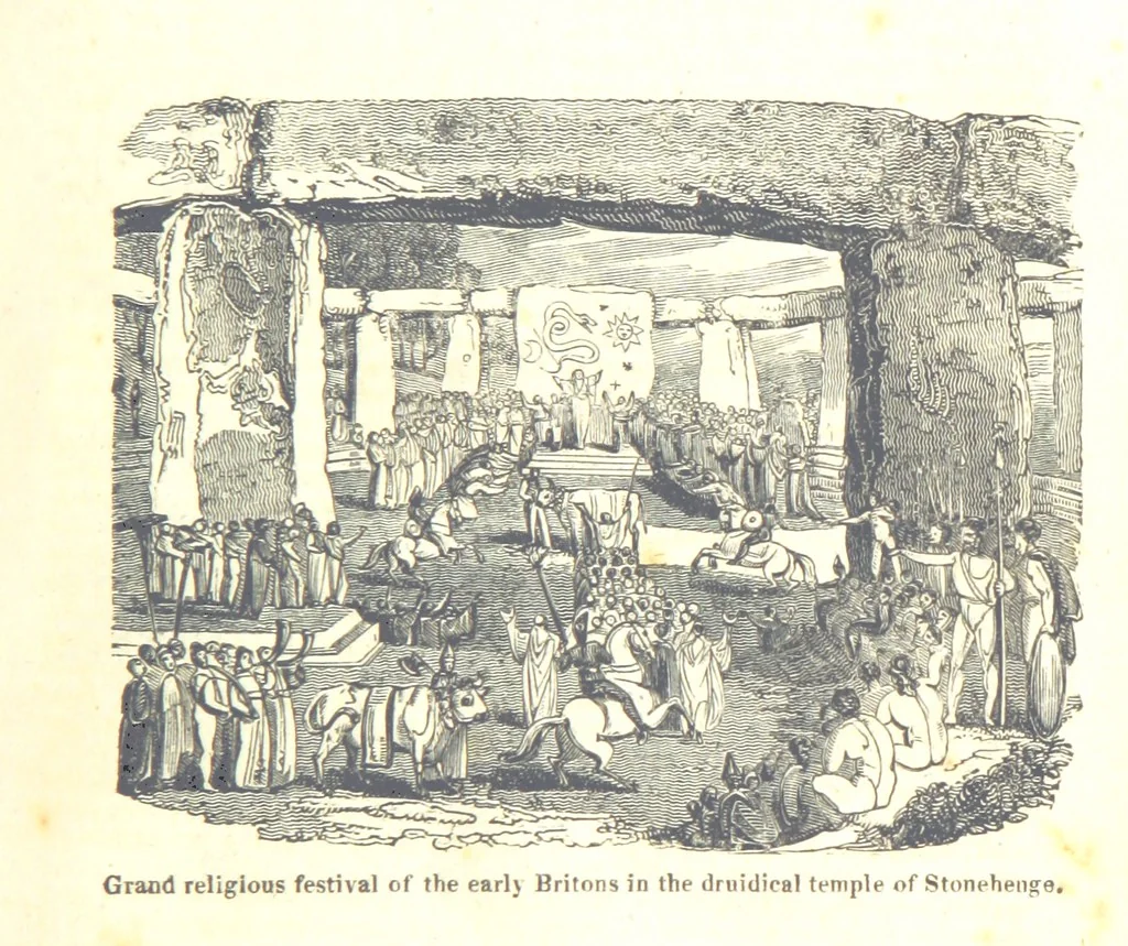 An illustration from The History of England; from the invasion of Julius Caesar to the Revolution in 1688: by D. Hume ... With a continuation, from that period to the death of George the Second, by Tobias Smollett ... and Chronological Records to the coronation of his present Majesty, George the Fourth, by John Burke ... With numerous engravings. (Historical Questions comprising a series of studies upon the most important passages in Dolby's Universal Histories; commencing with Hume and Smollet's History of England. By Robert Horner.), 1825, leaf 33