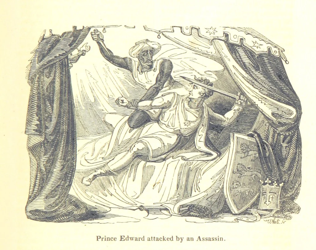 An illustration from The History of England; from the invasion of Julius Caesar to the Revolution in 1688: by D. Hume ... With a continuation, from that period to the death of George the Second, by Tobias Smollett ... and Chronological Records to the coronation of his present Majesty, George the Fourth, by John Burke ... With numerous engravings. (Historical Questions comprising a series of studies upon the most important passages in Dolby's Universal Histories; commencing with Hume and Smollet's History of England. By Robert Horner.), 1825, leaf 371