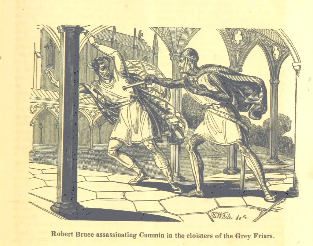 An illustration from The History of England; from the invasion of Julius Caesar to the Revolution in 1688: by D. Hume ... With a continuation, from that period to the death of George the Second, by Tobias Smollett ... and Chronological Records to the coronation of his present Majesty, George the Fourth, by John Burke ... With numerous engravings. (Historical Questions comprising a series of studies upon the most important passages in Dolby's Universal Histories; commencing with Hume and Smollet's History of England. By Robert Horner.), 1825, leaf 421