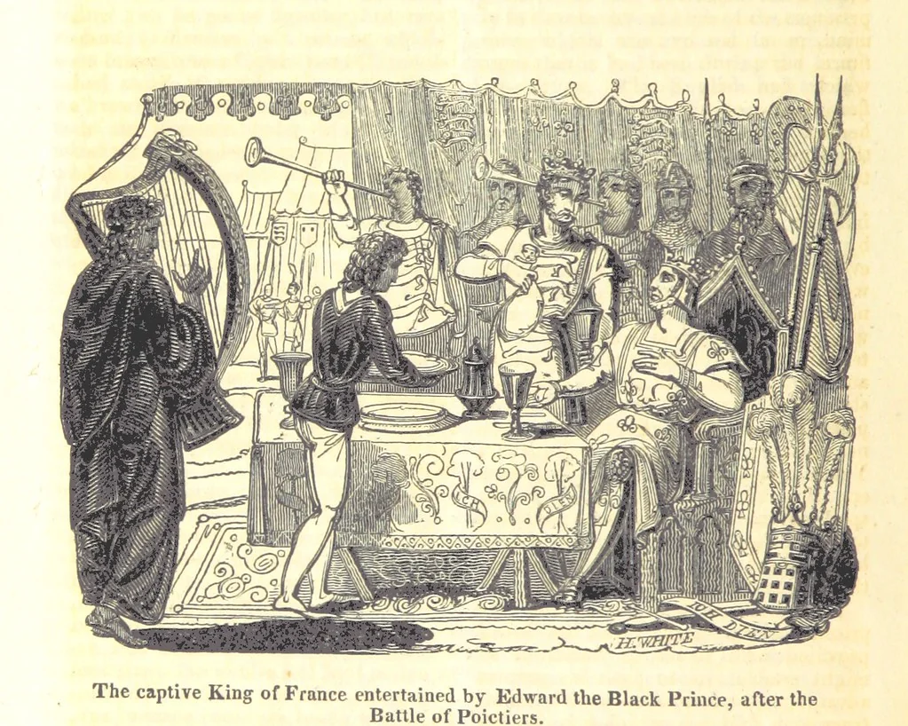 An illustration from The History of England; from the invasion of Julius Caesar to the Revolution in 1688: by D. Hume ... With a continuation, from that period to the death of George the Second, by Tobias Smollett ... and Chronological Records to the coronation of his present Majesty, George the Fourth, by John Burke ... With numerous engravings. (Historical Questions comprising a series of studies upon the most important passages in Dolby's Universal Histories; commencing with Hume and Smollet's History of England. By Robert Horner.), 1825, leaf 490