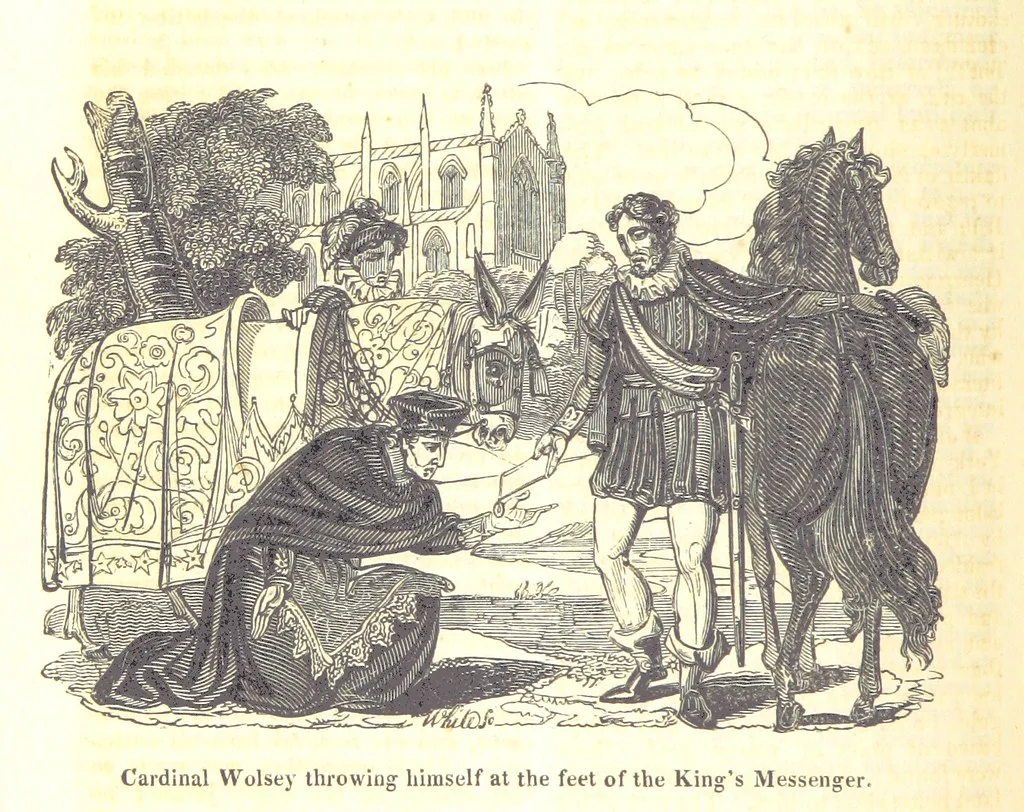An illustration from The History of England; from the invasion of Julius Caesar to the Revolution in 1688: by D. Hume ... With a continuation, from that period to the death of George the Second, by Tobias Smollett ... and Chronological Records to the coronation of his present Majesty, George the Fourth, by John Burke ... With numerous engravings. (Historical Questions comprising a series of studies upon the most important passages in Dolby's Universal Histories; commencing with Hume and Smollet's History of England. By Robert Horner.), 1825, leaf 194
