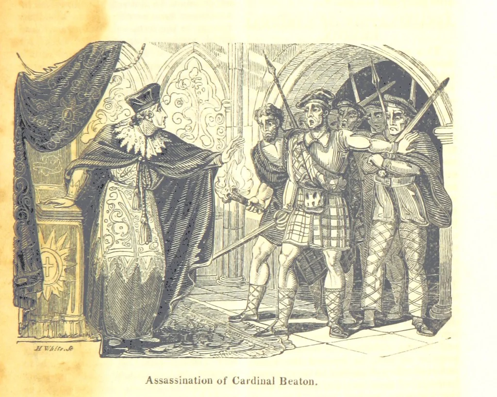 An illustration from The History of England; from the invasion of Julius Caesar to the Revolution in 1688: by D. Hume ... With a continuation, from that period to the death of George the Second, by Tobias Smollett ... and Chronological Records to the coronation of his present Majesty, George the Fourth, by John Burke ... With numerous engravings. (Historical Questions comprising a series of studies upon the most important passages in Dolby's Universal Histories; commencing with Hume and Smollet's History of England. By Robert Horner.), 1825, leaf 285