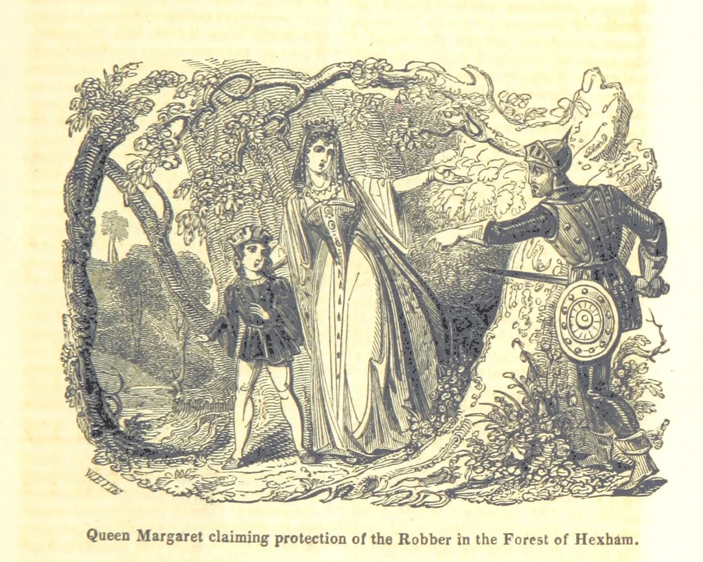 An illustration from The History of England; from the invasion of Julius Caesar to the Revolution in 1688: by D. Hume ... With a continuation, from that period to the death of George the Second, by Tobias Smollett ... and Chronological Records to the coronation of his present Majesty, George the Fourth, by John Burke ... With numerous engravings. (Historical Questions comprising a series of studies upon the most important passages in Dolby's Universal Histories; commencing with Hume and Smollet's History of England. By Robert Horner.), 1825, leaf 57