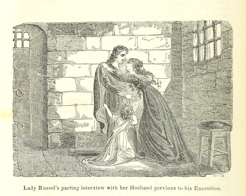 An illustration from The History of England; from the invasion of Julius Caesar to the Revolution in 1688: by D. Hume ... With a continuation, from that period to the death of George the Second, by Tobias Smollett ... and Chronological Records to the coronation of his present Majesty, George the Fourth, by John Burke ... With numerous engravings. (Historical Questions comprising a series of studies upon the most important passages in Dolby's Universal Histories; commencing with Hume and Smollet's History of England. By Robert Horner.), 1825, leaf 102