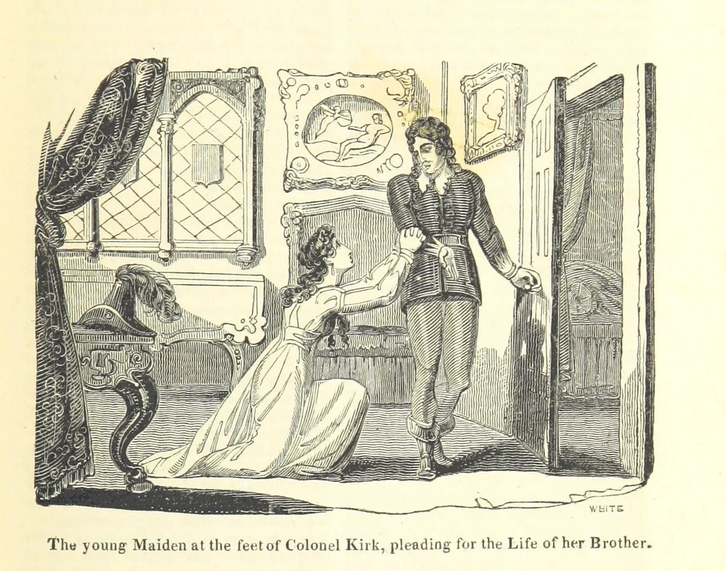 An illustration from The History of England; from the invasion of Julius Caesar to the Revolution in 1688: by D. Hume ... With a continuation, from that period to the death of George the Second, by Tobias Smollett ... and Chronological Records to the coronation of his present Majesty, George the Fourth, by John Burke ... With numerous engravings. (Historical Questions comprising a series of studies upon the most important passages in Dolby's Universal Histories; commencing with Hume and Smollet's History of England. By Robert Horner.), 1825, leaf 121