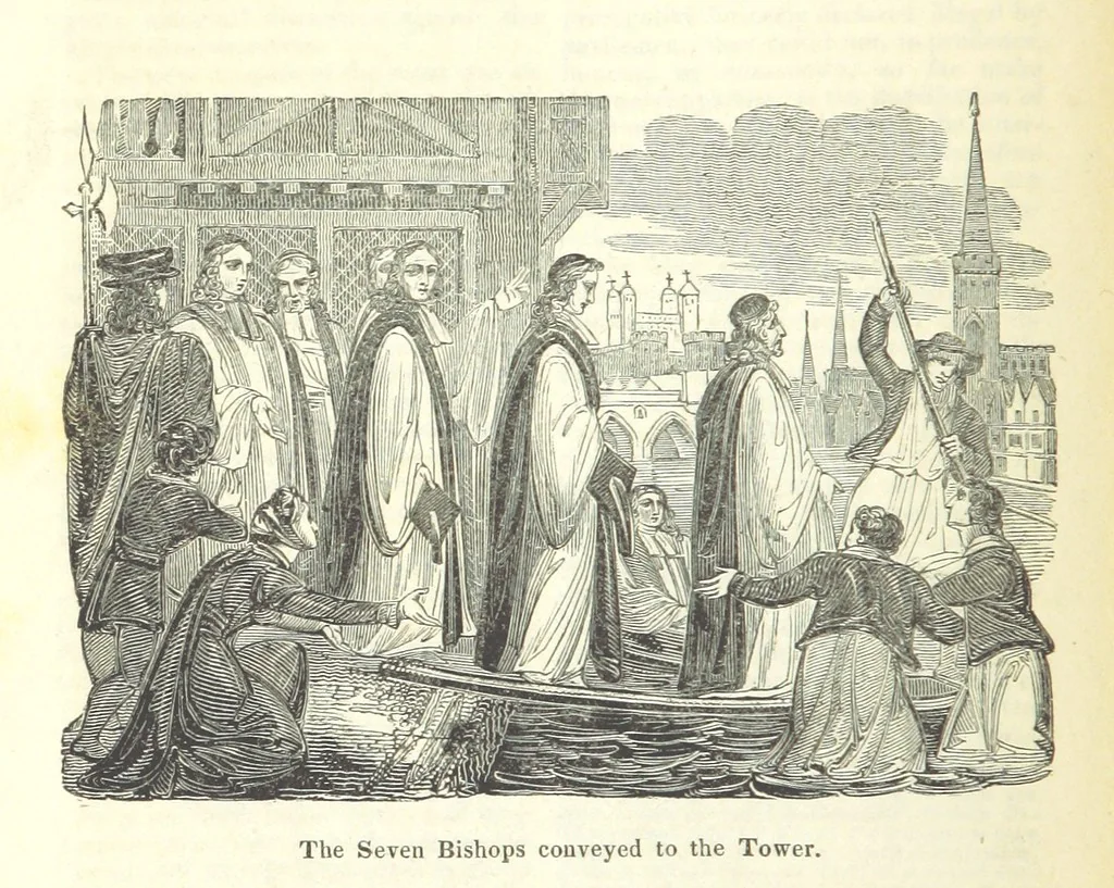 An illustration from The History of England; from the invasion of Julius Caesar to the Revolution in 1688: by D. Hume ... With a continuation, from that period to the death of George the Second, by Tobias Smollett ... and Chronological Records to the coronation of his present Majesty, George the Fourth, by John Burke ... With numerous engravings. (Historical Questions comprising a series of studies upon the most important passages in Dolby's Universal Histories; commencing with Hume and Smollet's History of England. By Robert Horner.), 1825, leaf 138