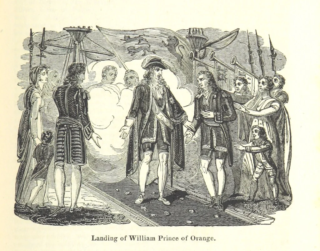 An illustration from The History of England; from the invasion of Julius Caesar to the Revolution in 1688: by D. Hume ... With a continuation, from that period to the death of George the Second, by Tobias Smollett ... and Chronological Records to the coronation of his present Majesty, George the Fourth, by John Burke ... With numerous engravings. (Historical Questions comprising a series of studies upon the most important passages in Dolby's Universal Histories; commencing with Hume and Smollet's History of England. By Robert Horner.), 1825, leaf 149