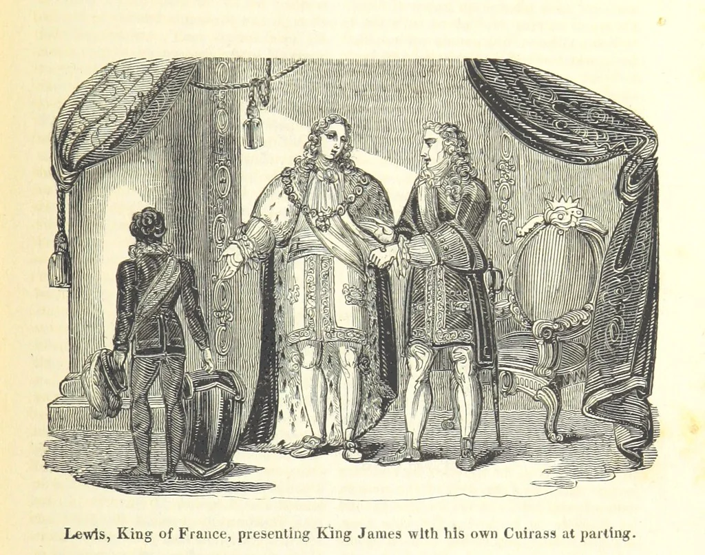 An illustration from The History of England; from the invasion of Julius Caesar to the Revolution in 1688: by D. Hume ... With a continuation, from that period to the death of George the Second, by Tobias Smollett ... and Chronological Records to the coronation of his present Majesty, George the Fourth, by John Burke ... With numerous engravings. (Historical Questions comprising a series of studies upon the most important passages in Dolby's Universal Histories; commencing with Hume and Smollet's History of England. By Robert Horner.), 1825, leaf 189
