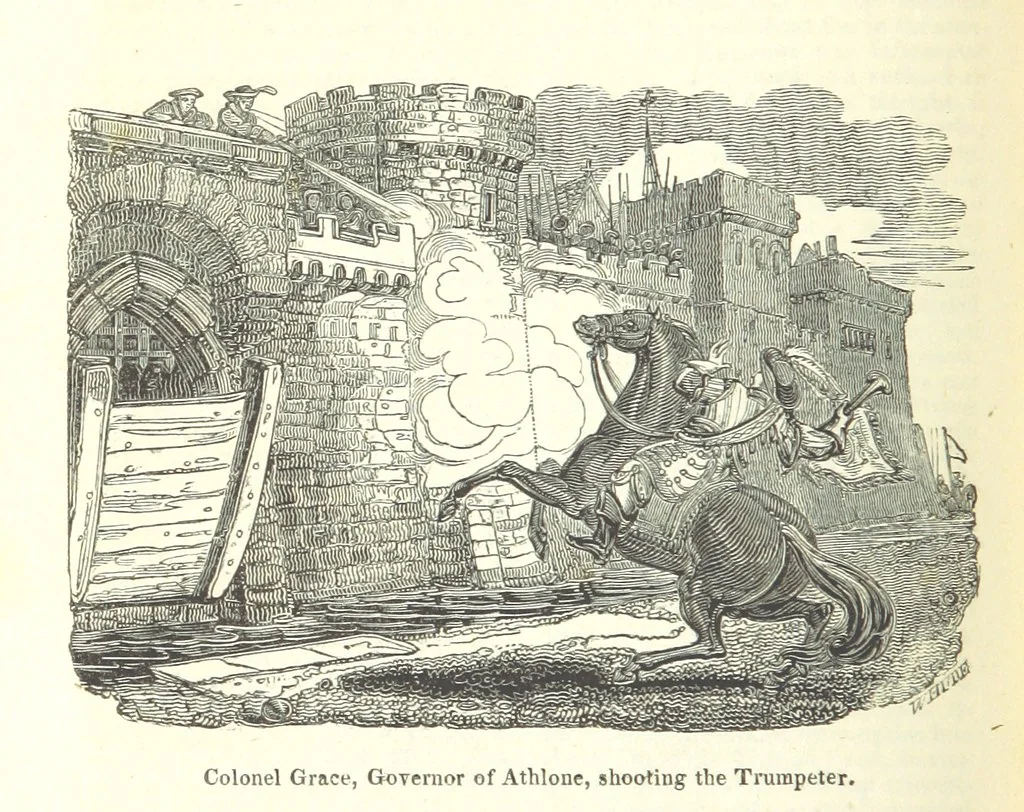 An illustration from The History of England; from the invasion of Julius Caesar to the Revolution in 1688: by D. Hume ... With a continuation, from that period to the death of George the Second, by Tobias Smollett ... and Chronological Records to the coronation of his present Majesty, George the Fourth, by John Burke ... With numerous engravings. (Historical Questions comprising a series of studies upon the most important passages in Dolby's Universal Histories; commencing with Hume and Smollet's History of England. By Robert Horner.), 1825, leaf 218