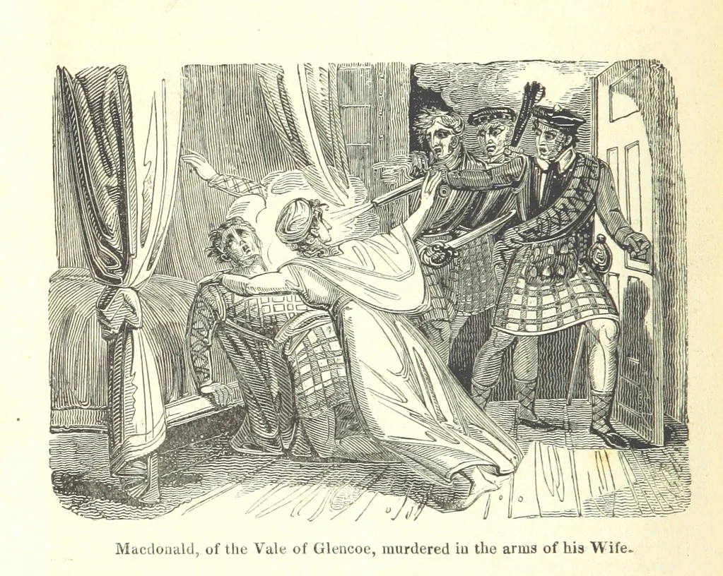 An illustration from The History of England; from the invasion of Julius Caesar to the Revolution in 1688: by D. Hume ... With a continuation, from that period to the death of George the Second, by Tobias Smollett ... and Chronological Records to the coronation of his present Majesty, George the Fourth, by John Burke ... With numerous engravings. (Historical Questions comprising a series of studies upon the most important passages in Dolby's Universal Histories; commencing with Hume and Smollet's History of England. By Robert Horner.), 1825, leaf 240