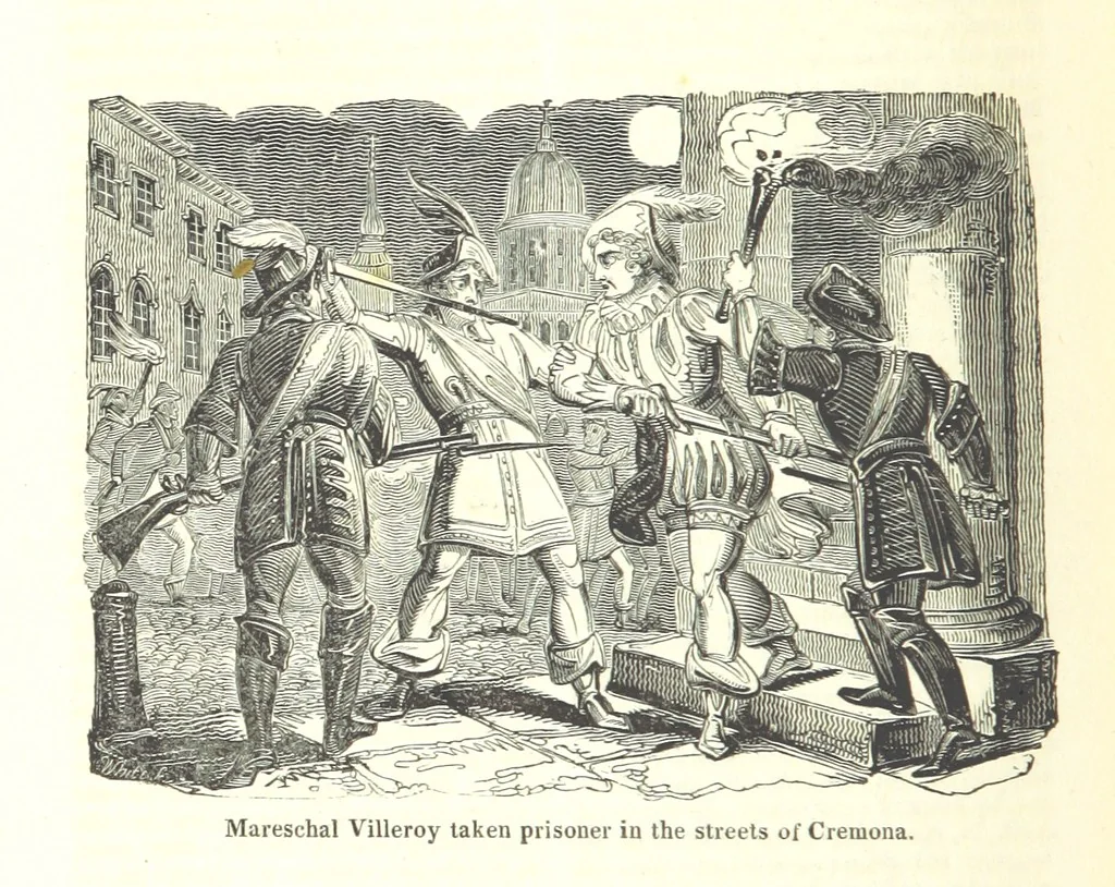 An illustration from The History of England; from the invasion of Julius Caesar to the Revolution in 1688: by D. Hume ... With a continuation, from that period to the death of George the Second, by Tobias Smollett ... and Chronological Records to the coronation of his present Majesty, George the Fourth, by John Burke ... With numerous engravings. (Historical Questions comprising a series of studies upon the most important passages in Dolby's Universal Histories; commencing with Hume and Smollet's History of England. By Robert Horner.), 1825, leaf 348