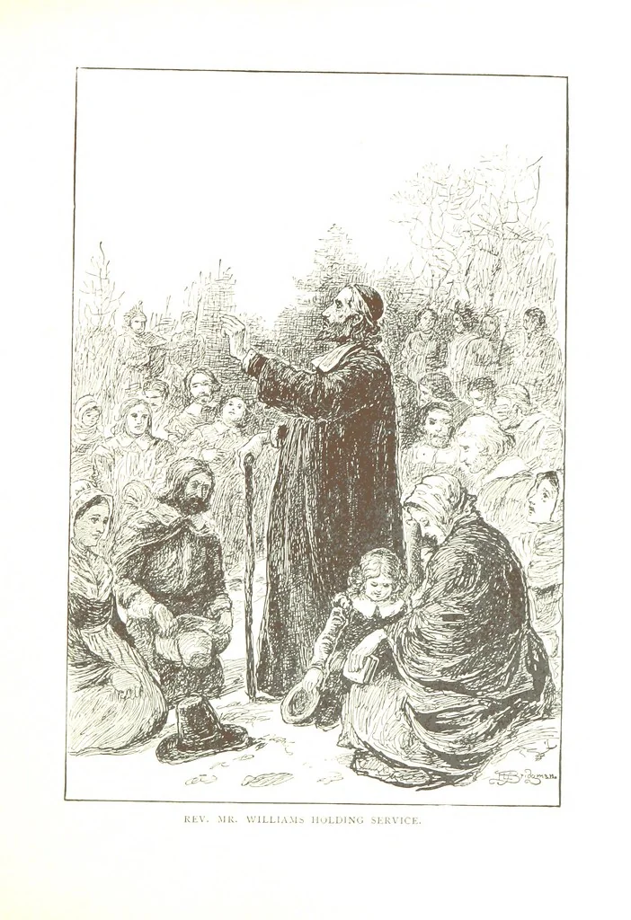 An illustration from How New England was made, etc, 1890, leaf 147