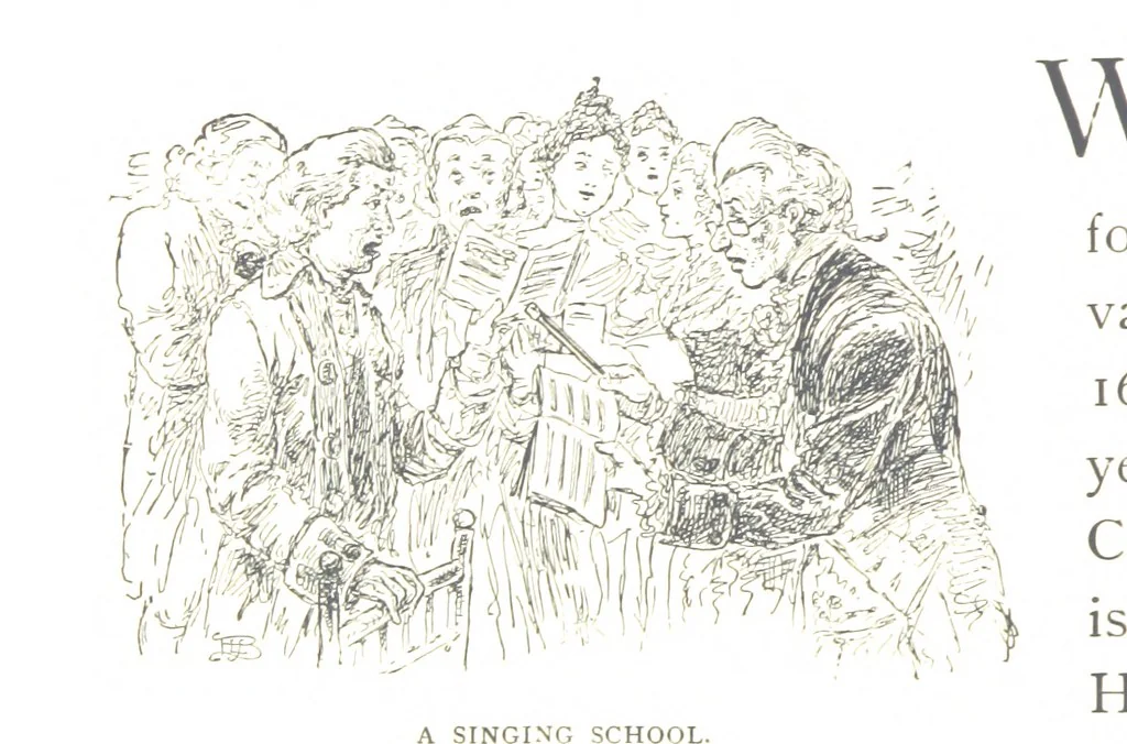 An illustration from How New England was made, etc, 1890, leaf 180