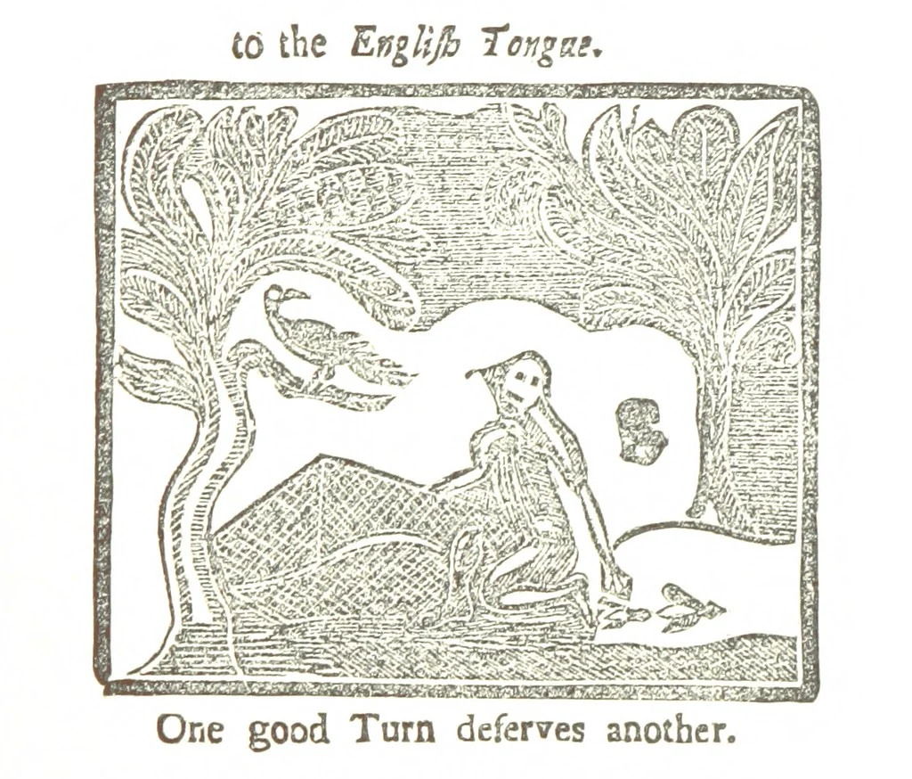 An illustration from How New England was made, etc, 1890, leaf 185