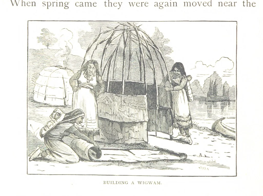 An illustration from How New England was made, etc, 1890, leaf 20