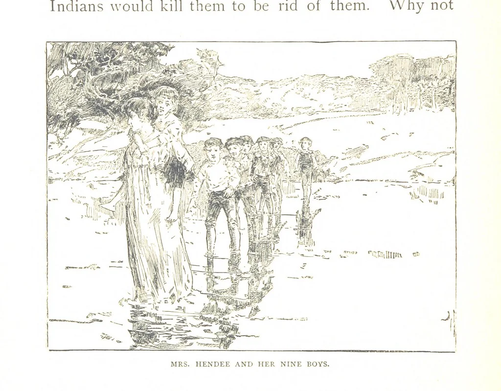 An illustration from How New England was made, etc, 1890, leaf 274