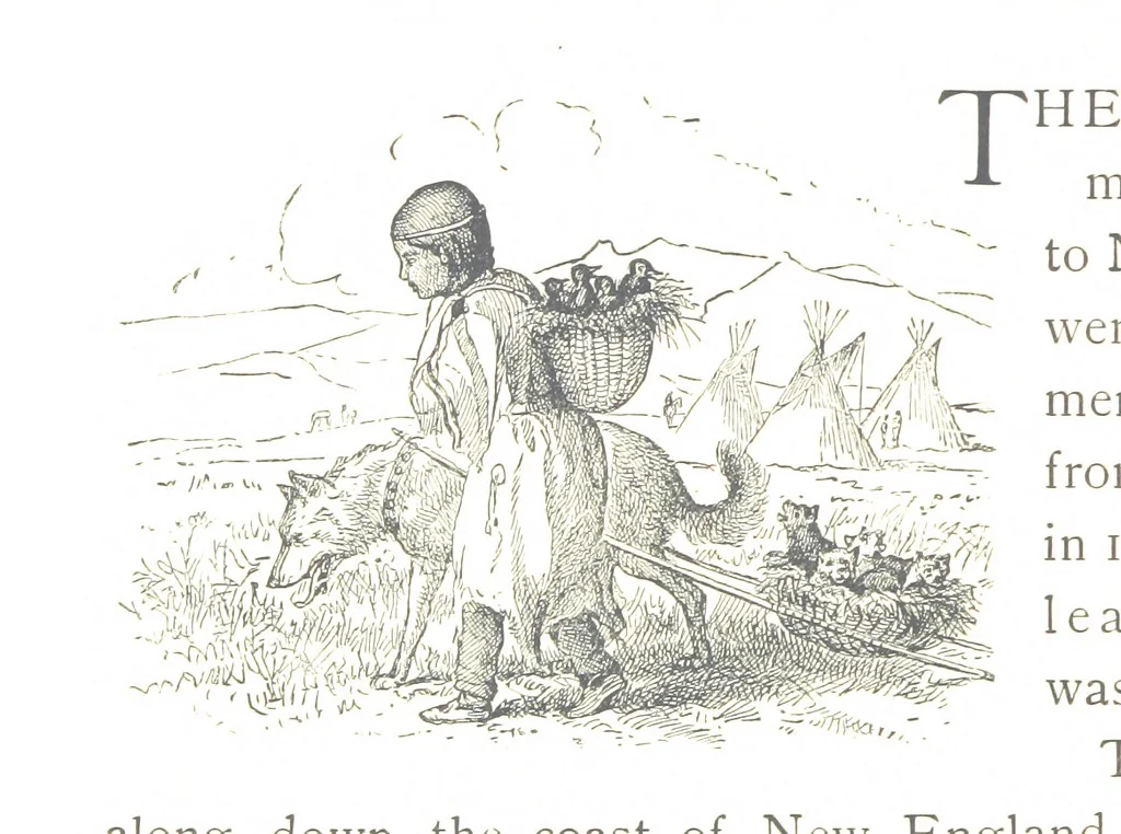 An illustration from How New England was made, etc, 1890, leaf 28