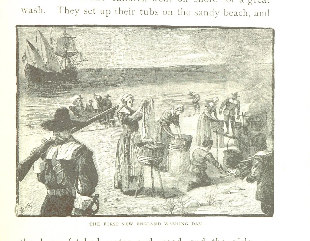 An illustration from How New England was made, etc, 1890, leaf 37