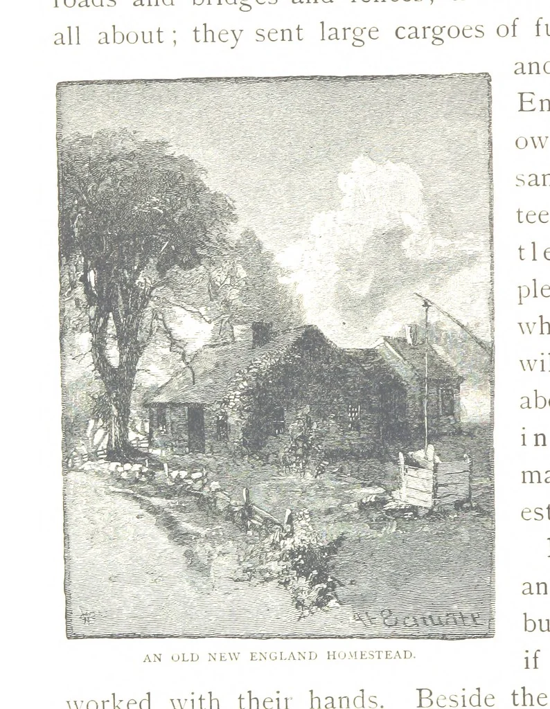 An illustration from How New England was made, etc, 1890, leaf 86