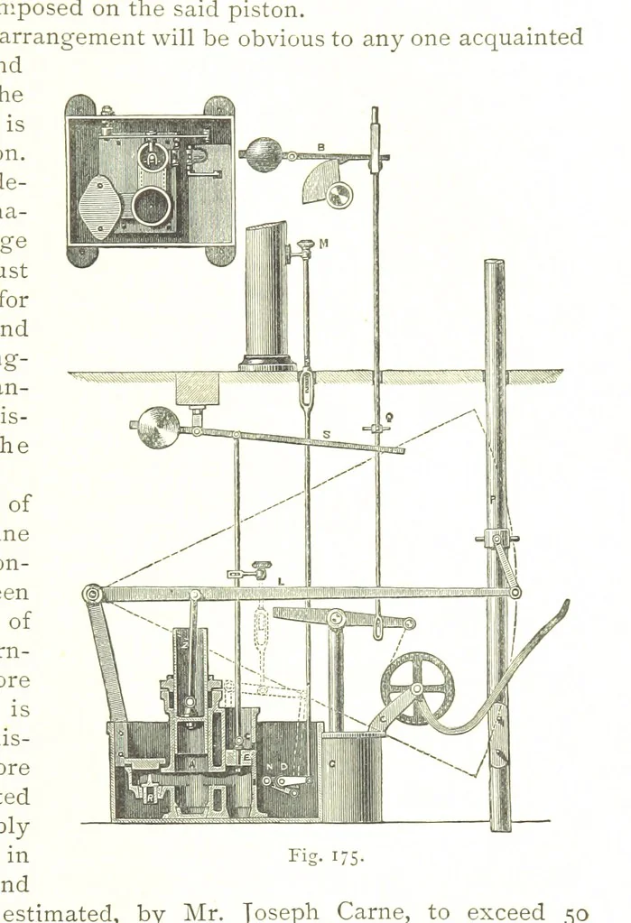 An illustration from British Mining. A treatise on the history ... and future prospect of metalliferous mines in the United Kingdom ... With ... illustrations, 1884, leaf 157