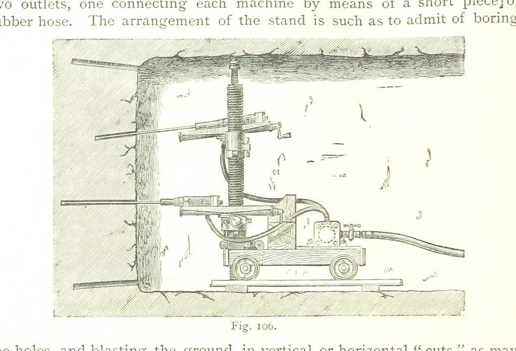 An illustration from British Mining. A treatise on the history ... and future prospect of metalliferous mines in the United Kingdom ... With ... illustrations, 1884, leaf 30