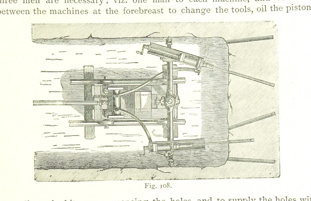 An illustration from British Mining. A treatise on the history ... and future prospect of metalliferous mines in the United Kingdom ... With ... illustrations, 1884, leaf 31