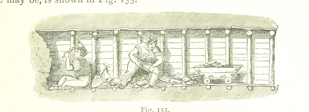 An illustration from British Mining. A treatise on the history ... and future prospect of metalliferous mines in the United Kingdom ... With ... illustrations, 1884, leaf 91