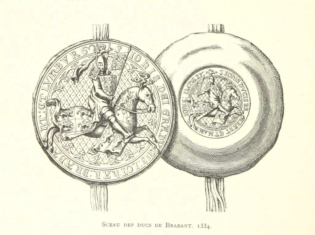 An illustration from Bruxelles à travers les àges. (Troisième volume ... par H. Hymans, P. Hymans.), 1882, leaf 108