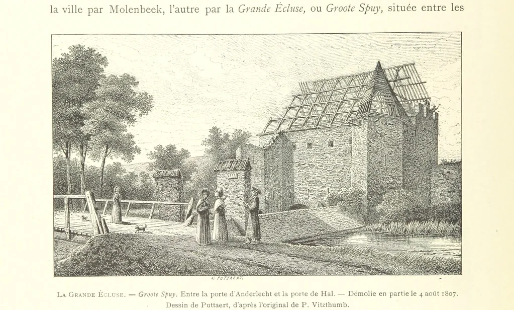 An illustration from Bruxelles à travers les àges. (Troisième volume ... par H. Hymans, P. Hymans.), 1882, leaf 112