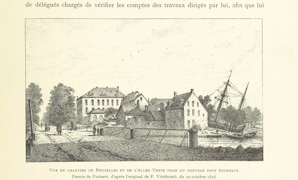 An illustration from Bruxelles à travers les àges. (Troisième volume ... par H. Hymans, P. Hymans.), 1882, leaf 121
