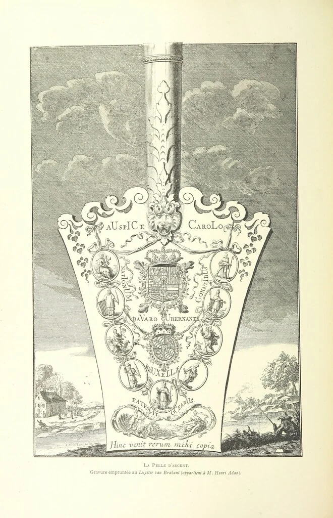 An illustration from Bruxelles à travers les àges. (Troisième volume ... par H. Hymans, P. Hymans.), 1882, leaf 134
