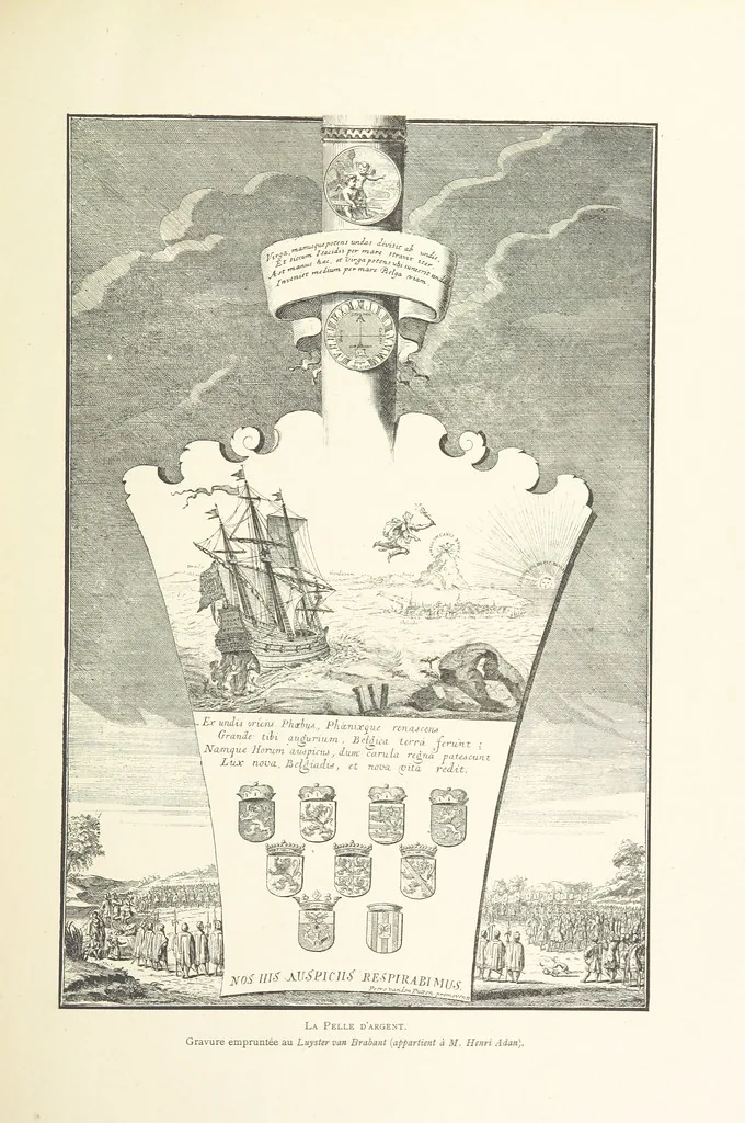 An illustration from Bruxelles à travers les àges. (Troisième volume ... par H. Hymans, P. Hymans.), 1882, leaf 135