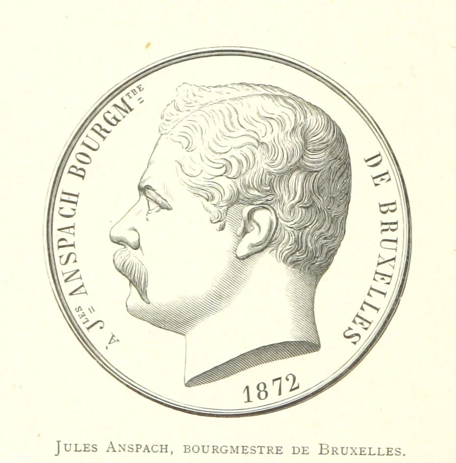 An illustration from Bruxelles à travers les àges. (Troisième volume ... par H. Hymans, P. Hymans.), 1882, leaf 136