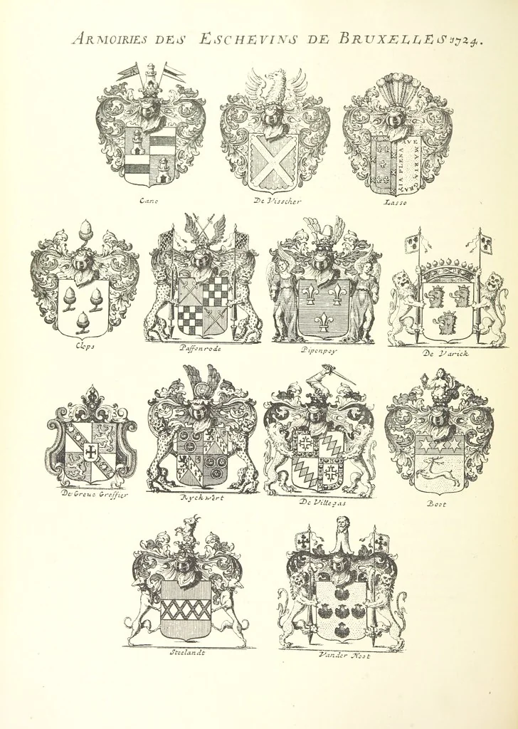 An illustration from Bruxelles à travers les àges. (Troisième volume ... par H. Hymans, P. Hymans.), 1882, leaf 150
