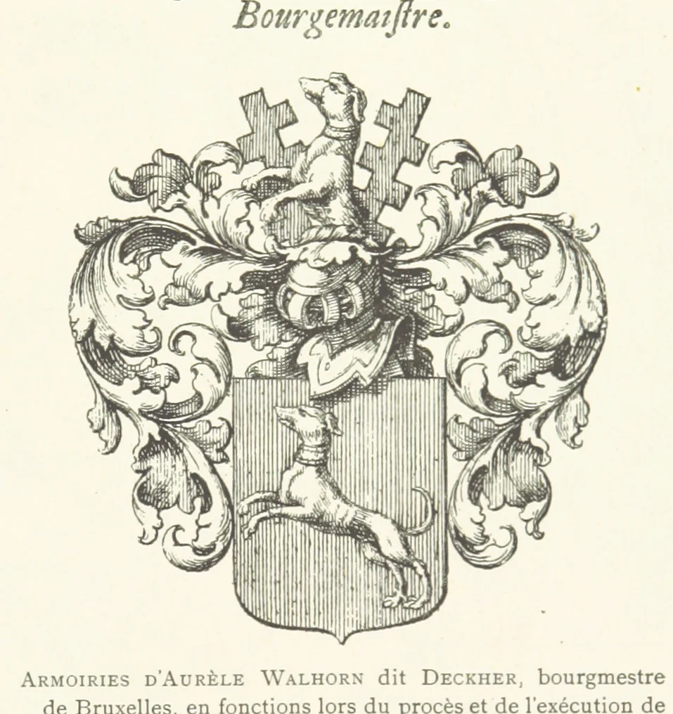 An illustration from Bruxelles à travers les àges. (Troisième volume ... par H. Hymans, P. Hymans.), 1882, leaf 153