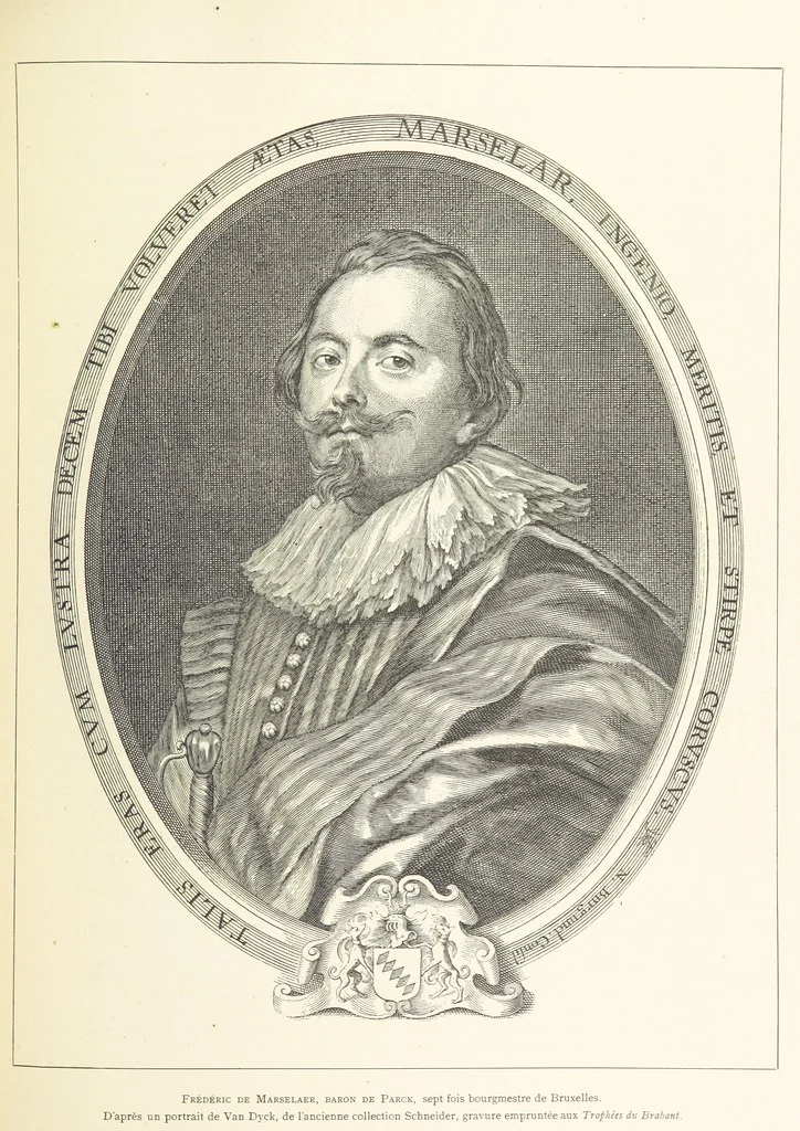 An illustration from Bruxelles à travers les àges. (Troisième volume ... par H. Hymans, P. Hymans.), 1882, leaf 163