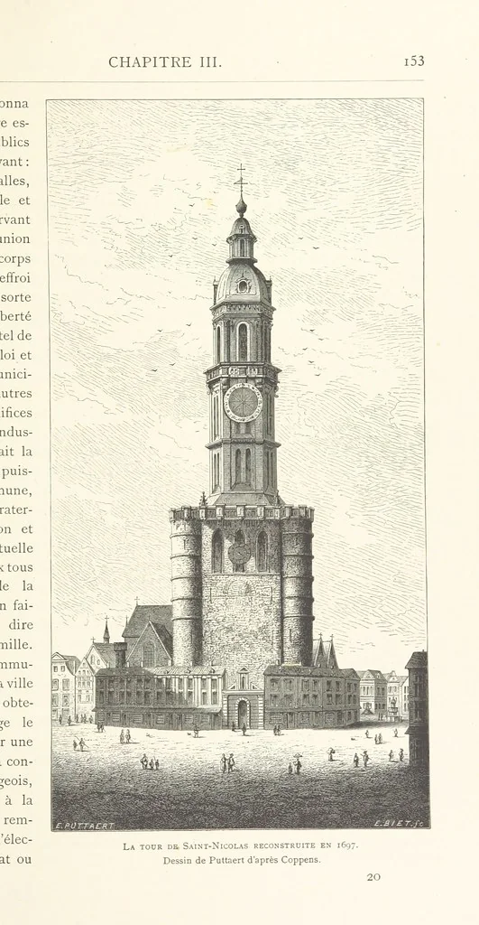 An illustration from Bruxelles à travers les àges. (Troisième volume ... par H. Hymans, P. Hymans.), 1882, leaf 171