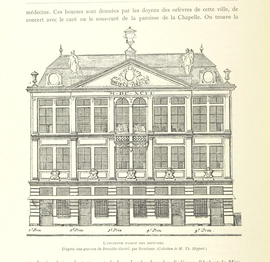 An illustration from Bruxelles à travers les àges. (Troisième volume ... par H. Hymans, P. Hymans.), 1882, leaf 174