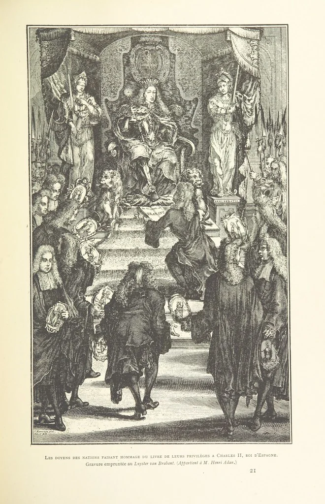 An illustration from Bruxelles à travers les àges. (Troisième volume ... par H. Hymans, P. Hymans.), 1882, leaf 179