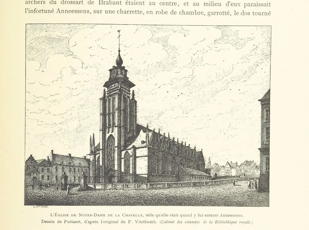 An illustration from Bruxelles à travers les àges. (Troisième volume ... par H. Hymans, P. Hymans.), 1882, leaf 187