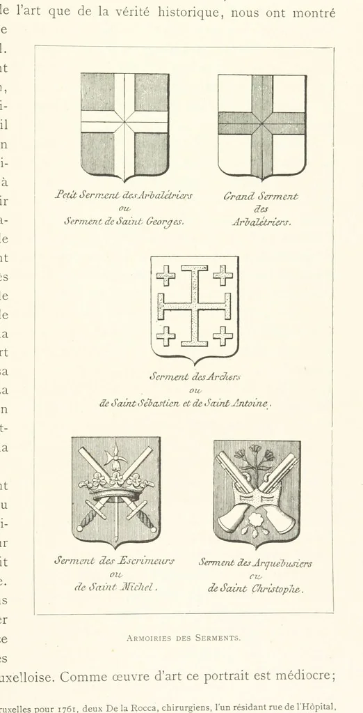 An illustration from Bruxelles à travers les àges. (Troisième volume ... par H. Hymans, P. Hymans.), 1882, leaf 195