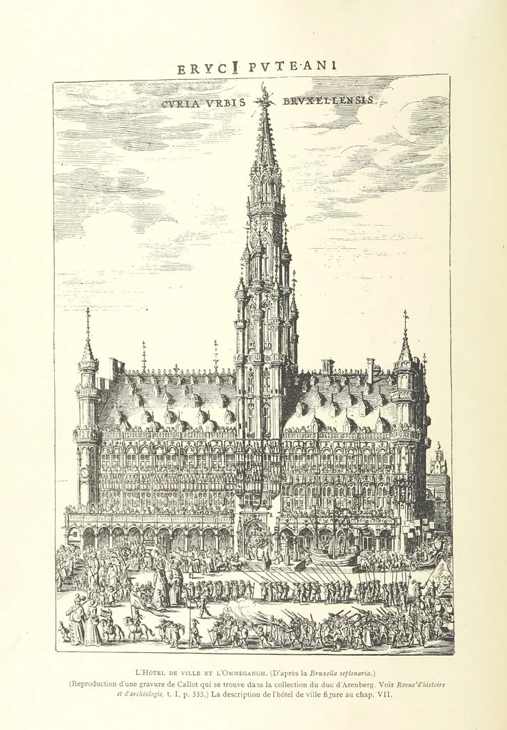 An illustration from Bruxelles à travers les àges. (Troisième volume ... par H. Hymans, P. Hymans.), 1882, leaf 202