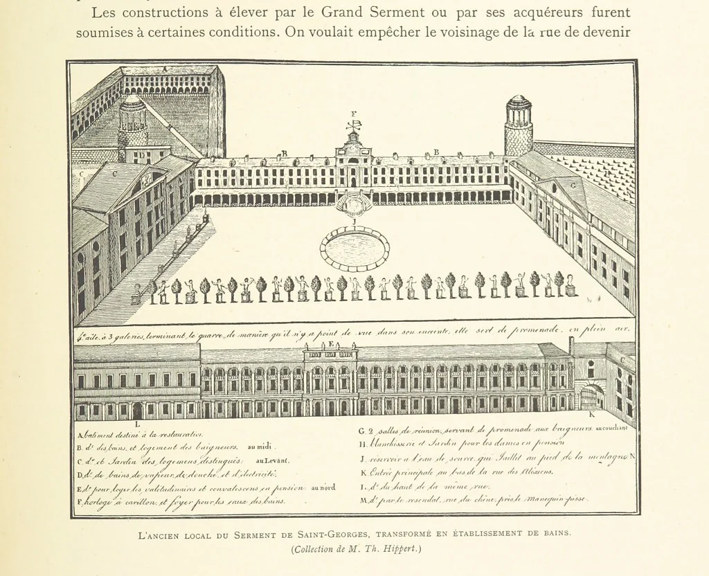 An illustration from Bruxelles à travers les àges. (Troisième volume ... par H. Hymans, P. Hymans.), 1882, leaf 207