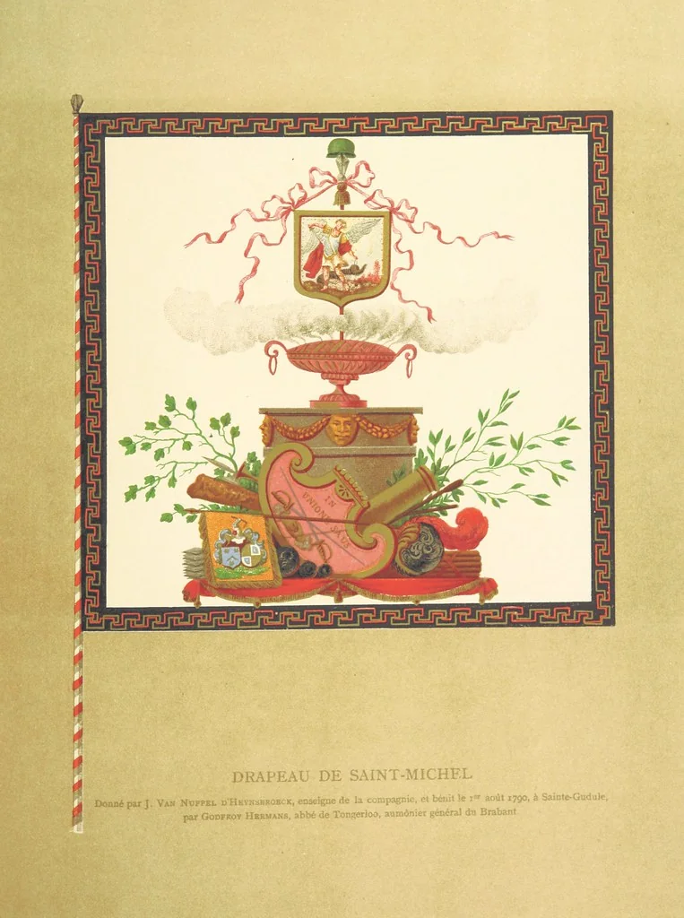 An illustration from Bruxelles à travers les àges. (Troisième volume ... par H. Hymans, P. Hymans.), 1882, leaf 223