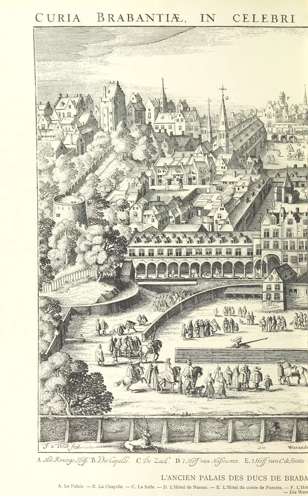 An illustration from Bruxelles à travers les àges. (Troisième volume ... par H. Hymans, P. Hymans.), 1882, leaf 244